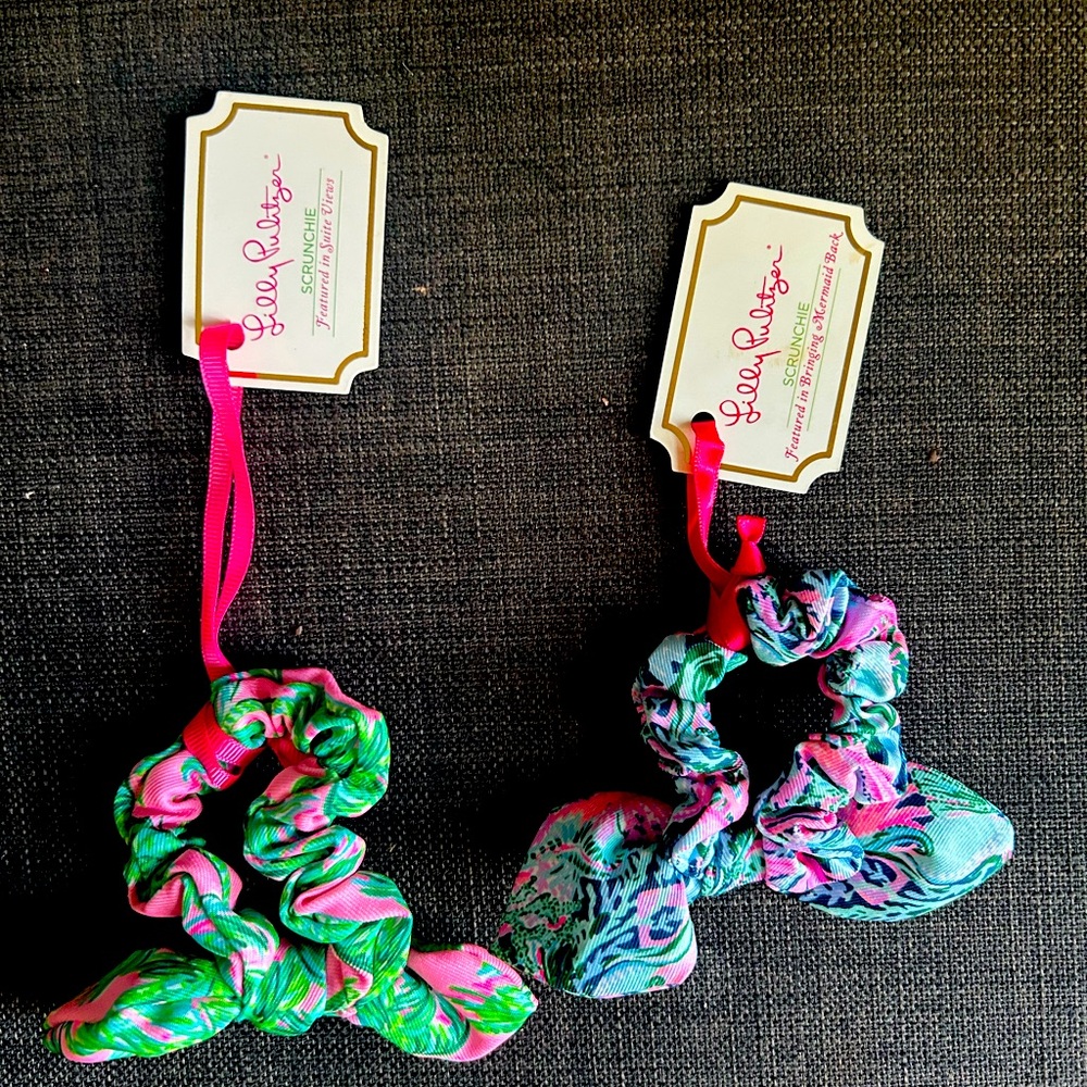 NWT Lilly Pulitzer Bow Scrunchies